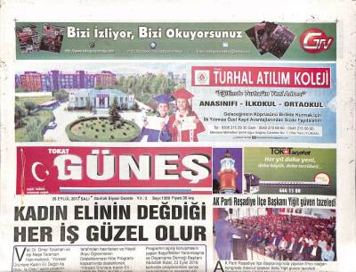 Tokat Güneş Gazetesi 26 Eylül 2017 - ÇEDAŞ , 2017 Yılında 373 Köy Şebekesini Yeniliyor GZ96218 - 1