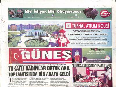 Tokat Güneş Gazetesi 27 Eylül 2017 - Son 3 Yılda 925 Kadın Cinayeti İşlendi GZ96220 - 1