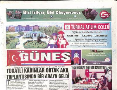 Tokat Güneş Gazetesi 27 Eylül 2017 - Tokatlı Kadınlar Ortak Akıl Toplantısında Bir Araya Geldi GZ96219 - 1