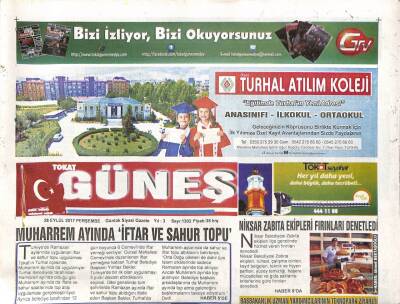 Tokat Güneş Gazetesi 28 Eylül 2017 - Kuraklık Kuşburnunu Vurdu , Fiyatlar Arttı GZ96221 - 1