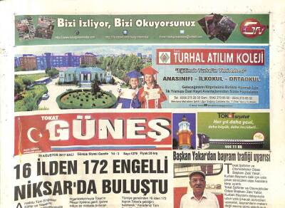 Tokat Güneş Gazetesi 29 Ağustos 2017 - Turhalda Doğalgaz Gelen Mahalleler Asfaltlanıyor GZ109481 - 1