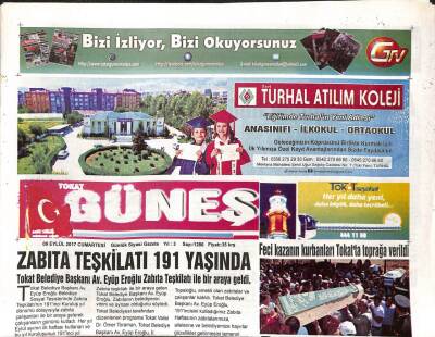 Tokat Güneş Gazetesi 9 Eylül 2017 - Tokatta Hayat Boyu Öğrenme Toplantısı Yapıldı GZ96235 - 1