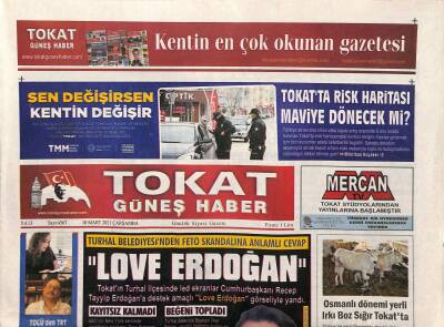 Tokat Güneş Haber Gazetesi 10 Mart 2021 - Togü , Aşılı Asma Fidanı Üretiyor - Gazi Osman Paşanın Torunlarına Üç Puan Yakışır GZ125067 - 1