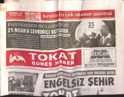 Tokat Güneş Haber Gazetesi 23 Nisan 2021 - Sosyal Hizmetler Kampüsü İçin İmzalar Atıldı - Tokatspor Eli Boş Döndü GZ125088 - 1