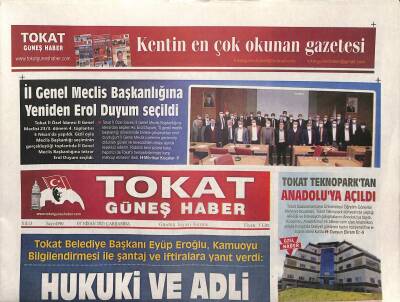 Tokat Güneş Haber Gazetesi 7 Nisan 2021 - İl Genel Meclis Başkanlığına Yeniden Erol Duyum Seçildi GZ125057 - 1