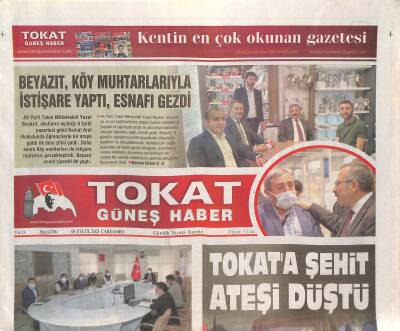 Tokat Güneş Haber Gazetesi 8 Eylül 2021 - TKDKdan 150 Milyonluk Hibe - Alt Yapıda Sorunlar Tek Tek Çözülüyor GZ125105 - 1