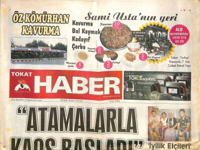 Tokat Haber Gazetesi 10 Ağustos 2012 - SP Lideri Kamalak Tokata Geliyor GZ125381 - 1