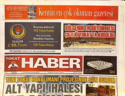 Tokat Haber Gazetesi 14 Ağustos 2017 - Yeni Tokat Havalimanı Projesinde Son Durum GZ125349 - 1