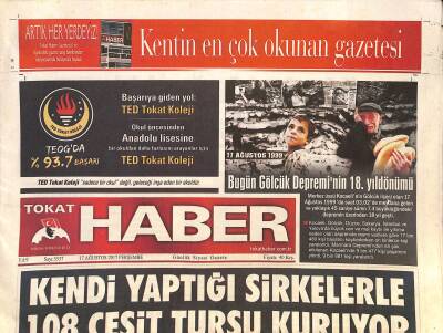Tokat Haber Gazetesi 17 Ağustos 2017 - Hasanşeyh Perşembe Yaylasına Alternatif Oldu GZ125353 - 1