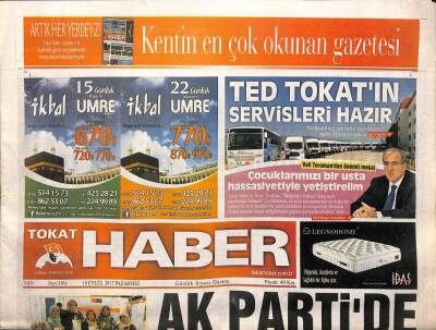 Tokat Haber Gazetesi 18 Eylül 2017 - Tokat Eğitim Bayramına Hazır - Tokatta Gol Düellosu GZ95382 - 1