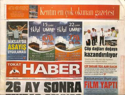 Tokat Haber Gazetesi 22 Eylül 2017 - Tokatta 30 Yıllık Vahşi Çöp Depolama Alanının Islah Edilerek Doğaya Kazandırılması Çalışmalarında Sona Gelindi GZ96130 - 1