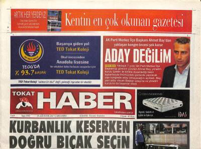 Tokat Haber Gazetesi 23 Ağustos 2017 - Erbaa Ufuk Keleş Bayan Takım Grupta Şanssızlık Yaşadı GZ96275 - 1