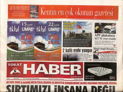 Tokat Haber Gazetesi 25 Eylül 2017 - Tokat İl Başkanı Metin Polat 16 Yıldır Büyüyen Ve Genişleyen Bir Partiyiz GZ96112 - 1