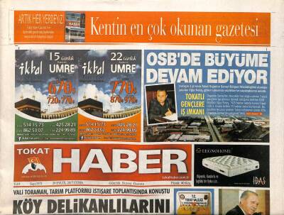 Tokat Haber Gazetesi 29 Eylül 2017 - Avrupanın Tokat Yaprağına İlgisi Üzüm Bağlarını Artırdı GZ96125 - 1