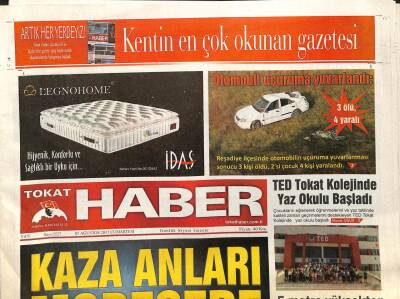 Tokat Haber Gazetesi 5 Ağustos 2017 - Akın Öztürk Keşke Ölseydim de Bu Durum İle Karşı Karşıya Kalmasaydım GZ96268 - 1