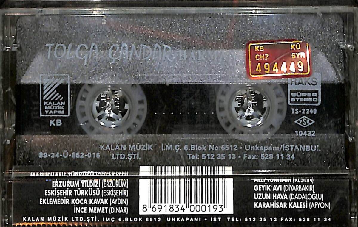 Tolga Çandar - Harman Kaset (İkinci El) KST28368 - 2
