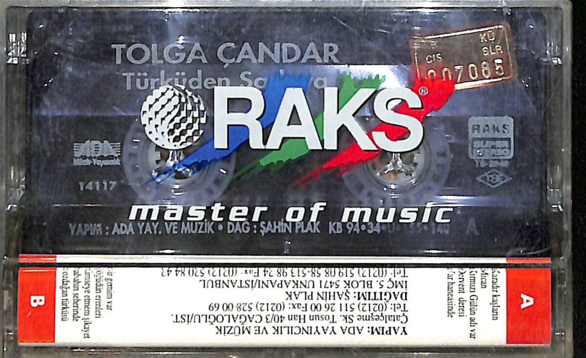 Tolga Çandar - Türküden Şarkıya Kaset (Sıfır Kaset) KST29219 - 2