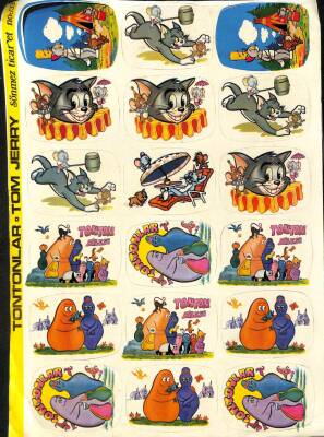 Tom Ve Jerry & Tontonlar 18li Sticker KRT13977 - 1