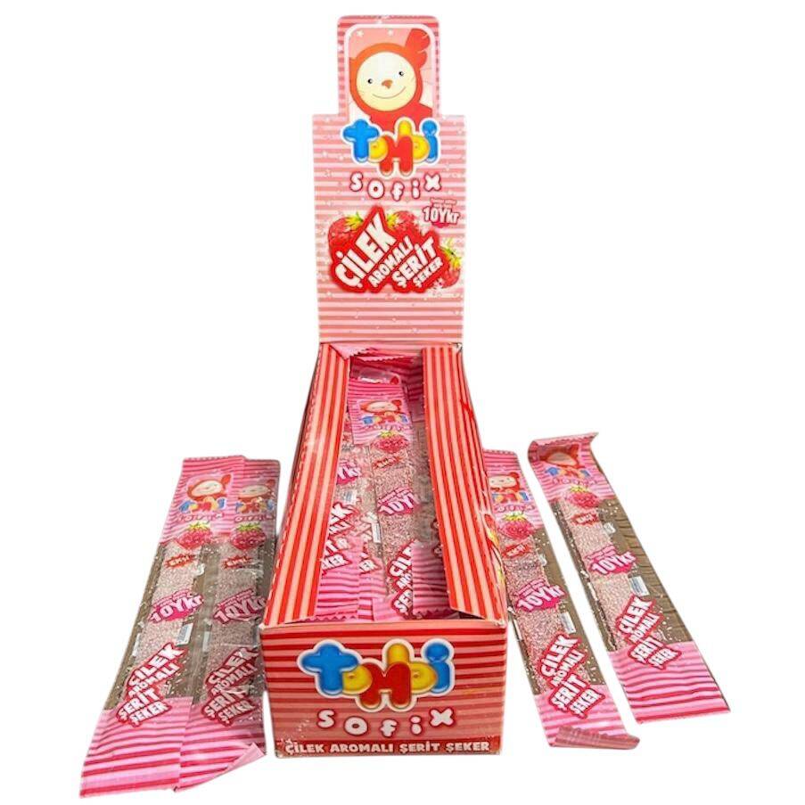 TOMBİ Sofix Çilek Aromalı Şerit Şeker 2008#SKZ230 (N) - 5