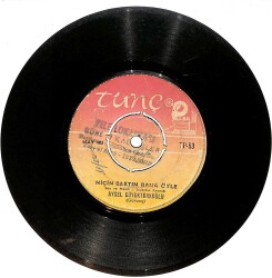 Ayşe Büyüktürkoğlu - Niçin Baktın Bana Öyle / Bir Bakış Baktın Plak (10/5.5) PLK25129 - Gökçekoleksiyon