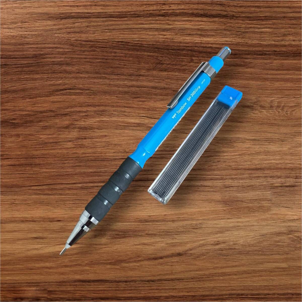 Tombow SH-300 Grip 0.7 mm Mekanik Mavi Çıtçıtlı Kalem – Sıfır, Kullanılmamış (Vintage) #KL11 - 1