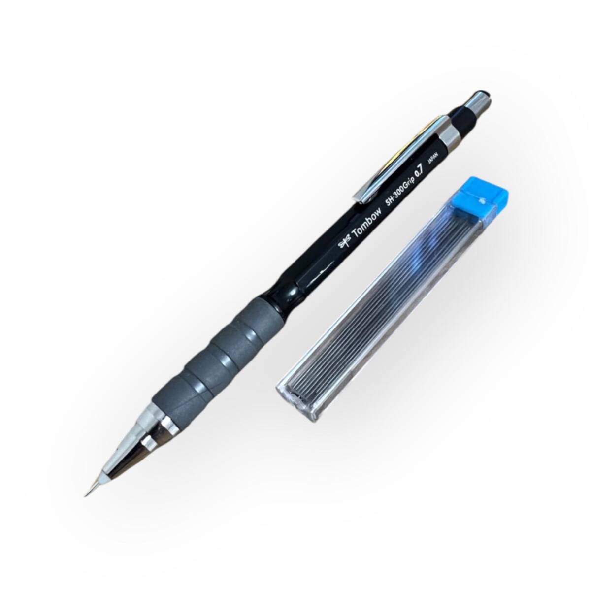 Tombow SH-300 Grip 0.7 mm Mekanik Siyah Çıtçıtlı Kalem – Sıfır, Kullanılmamış (Vintage) #KL13 - 1