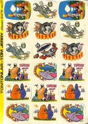 Tontonlar Ve Tom&Jerry 18li Sticker KRT13984 - Gökçekoleksiyon
