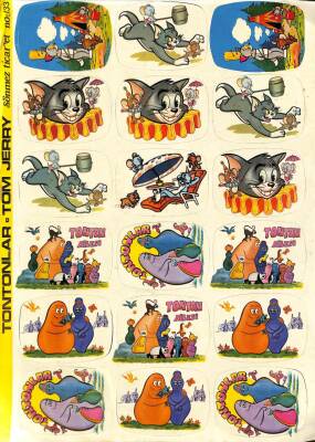 Tontonlar Ve Tom&Jerry 18li Sticker KRT13984 - 1