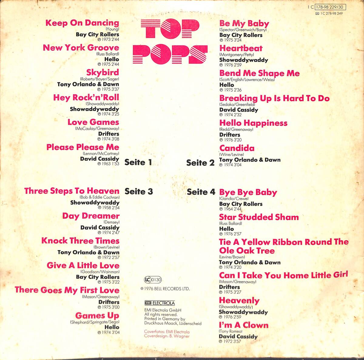 Top Pops 2 LP Albüm LP PLAK (Açıklamayı Okuyunuz) PLK26718 - 2