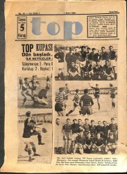 Top Spor Dergisi 1 Mart 1937 No 49 - Kupa Maçlarımız Dün Başladı DRG1025 - Gökçekoleksiyon