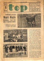 Top Spor Dergisi 21 Birincikanun 1936 No 39 - 1937 Balkan Turnuvası Ankarada Oynanacak DRG1023 - Gökçekoleksiyon