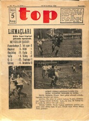 Top Spor Dergisi 28 Birincikanun 1936 No 40 - T.S.K. Başkanı Halid Bayrağın TOPa Beyanatı DRG1028 - Gökçekoleksiyon