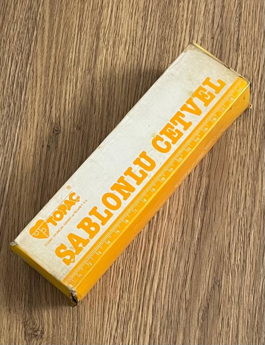 Topaç Şablonlu Cetvel Tam Dolu Kutu AOB4773 - 2