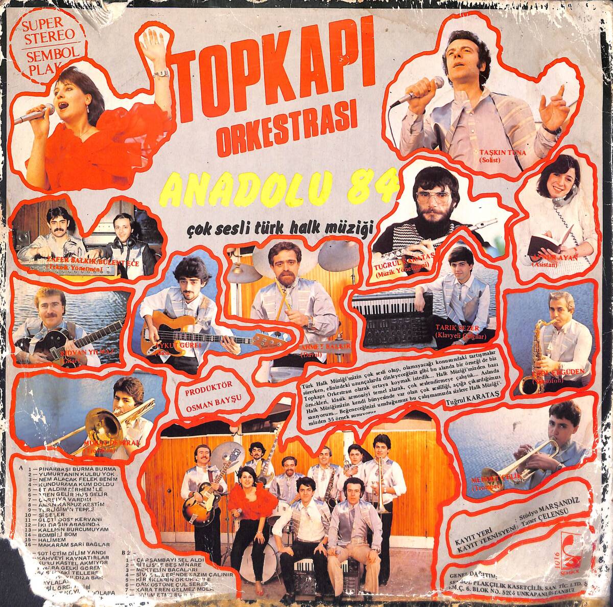 Topkapı Anadolu 84 LP PLAK (Açıklamayı Okuyunuz) PLK26736 - 2