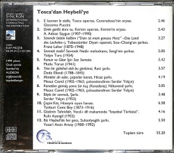 Tosca'dan Heybeli'ye CD (İkinci El) CD5538 - 2