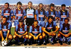 Trabzon 1984-1985 Takım Kadrosu Kartpostal (Büyük Boy) KRT22303 - Gökçekoleksiyon