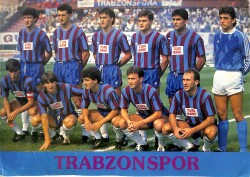 Trabzon 1990-1991 Takım Kadrosu Kartpostal (Büyük Boy) KRT22304 - Gökçekoleksiyon