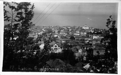 Trabzon Tarihi – 1949 Trabzon Genel Görünüş, Postadan Geçmiş Fotokart FT6 - Gökçekoleksiyon