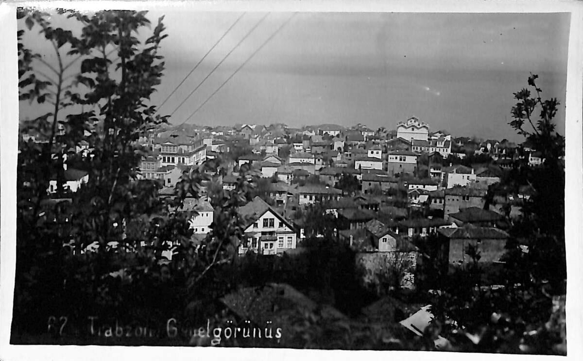 Trabzon Tarihi – 1949 Trabzon Genel Görünüş, Postadan Geçmiş Fotokart FT6 - 1