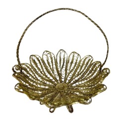 Trabzon Telkari Gümüş Kaplama Şekerlik AOB3783 - Gökçekoleksiyon