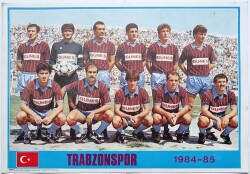 Trabzonspor 1984-1985 Yılı Oyuncu Kadrosu (35x50cm) Kartpostal KRT11148 - Gökçekoleksiyon