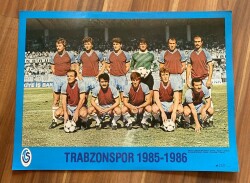 TRABZONSPOR 1985-1986 BÜYÜK BOY KARTPOSTAL (50X35 cm) KRT17554 - Gökçekoleksiyon
