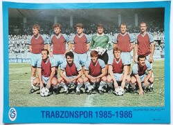 Trabzonspor 1985-1986 Yılı Oyuncu Kadrosu (35x48cm) Kartpostal KRT11149 - Gökçekoleksiyon