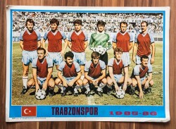 Trabzonspor 1985-86 Yılı Oyuncu Kadrosu (35x50cm) Kartpostal KRT7949 - Gökçekoleksiyon