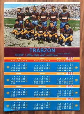 Trabzonspor 1985 Takvimi (35x50cm) KRT7947 - 1
