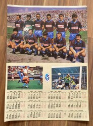 TRABZONSPOR 1985 TAKVİMLİ BÜYÜK BOY KARTPOSTAL (35X50 cm) KRT17552 - Gökçekoleksiyon