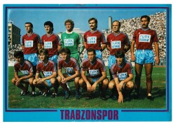 Trabzonspor Futbol Takımı (Büyük Boy) Kartpostal KRT9028 - Gökçekoleksiyon