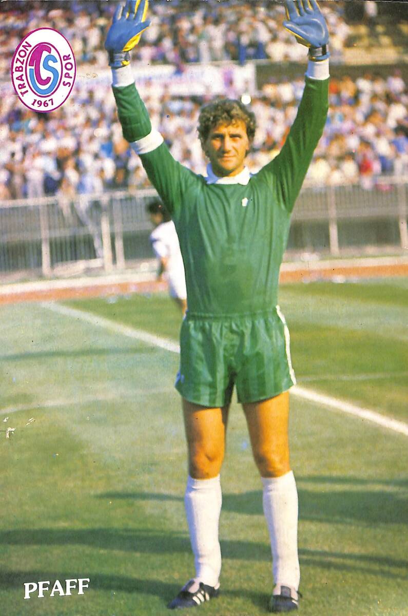 Trabzonspor Kalecisi Pfaff Kartpostal (Orta Boy) KRT21699 - 1