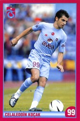 Trabzonspor Oyuncu Celaleddin Koçak Kartpostal KRT21848 - Gökçekoleksiyon