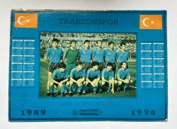 Trabzonspor Oyuncu Kadrosu 1989 - 1990 Kartpostal KRT11150 - Gökçekoleksiyon